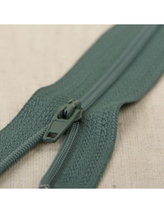 Fermeture fine polyester 25 cm vert