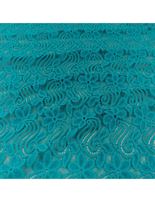 Coupon dentelle floral turquoise 300 x 140 cm