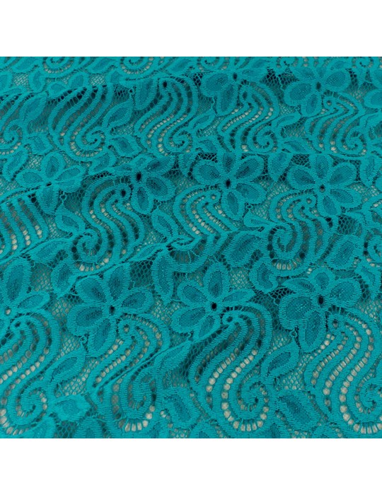 Coupon dentelle floral turquoise 300 x 140 cm