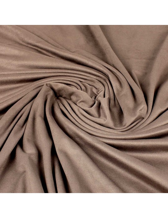 Coupon suédine taupe 300 x 145 cm