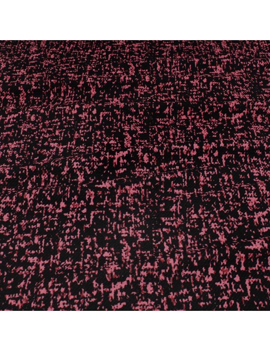 Tissu d'habillement jersey rose/noir