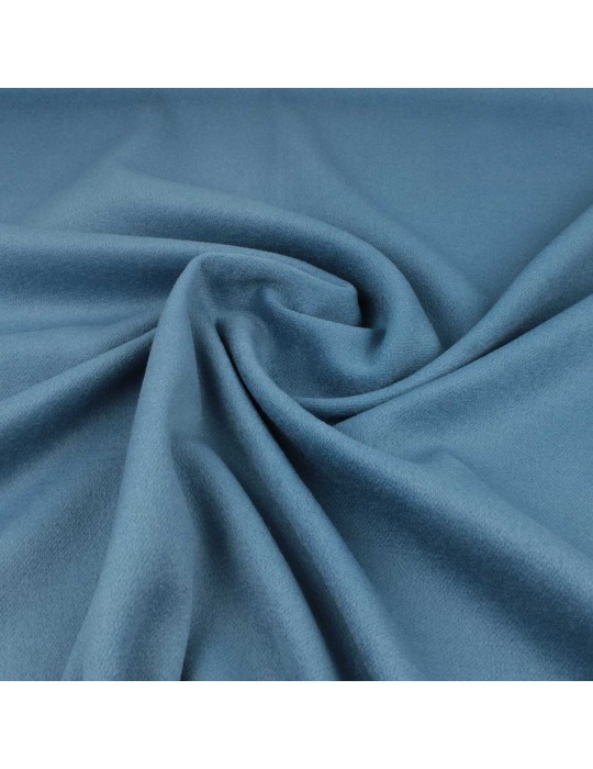 Tissu lainage uni bleu