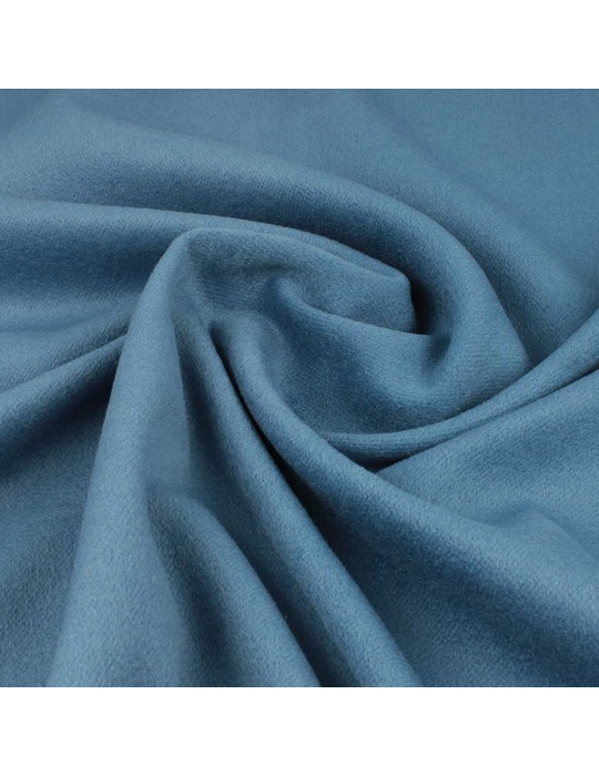 Tissu lainage uni bleu