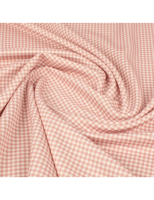 Tissu jersey carreaux rose