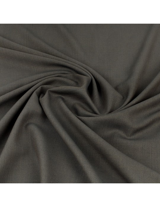 Tissu lainage uni gris