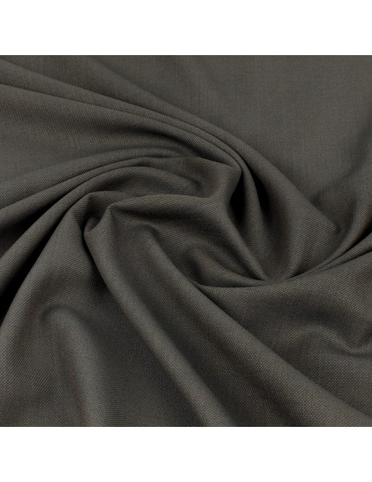 Tissu lainage uni gris