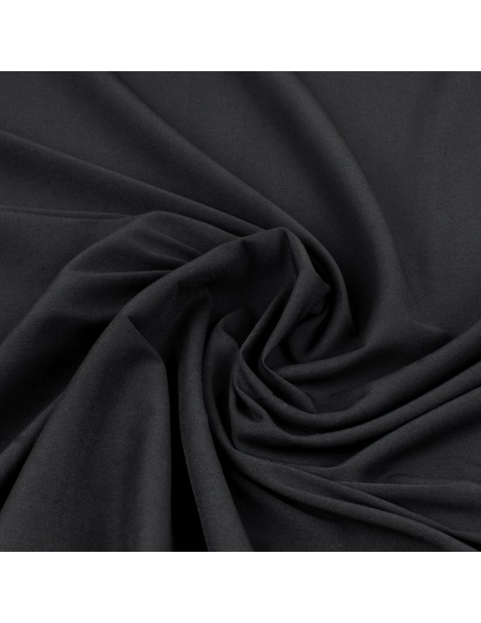 Tissu viscose uni noir