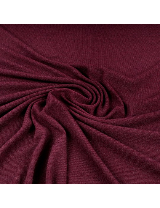 Tissu jersey uni bordeaux