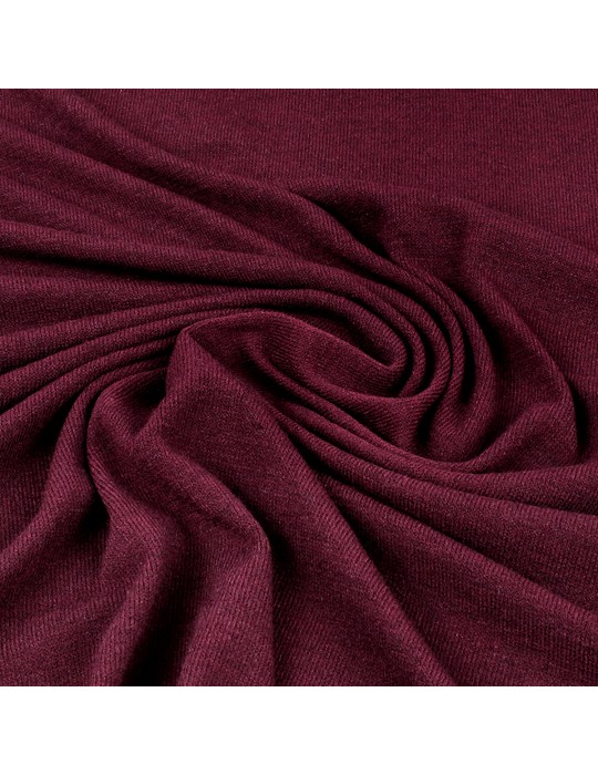 Tissu jersey uni bordeaux