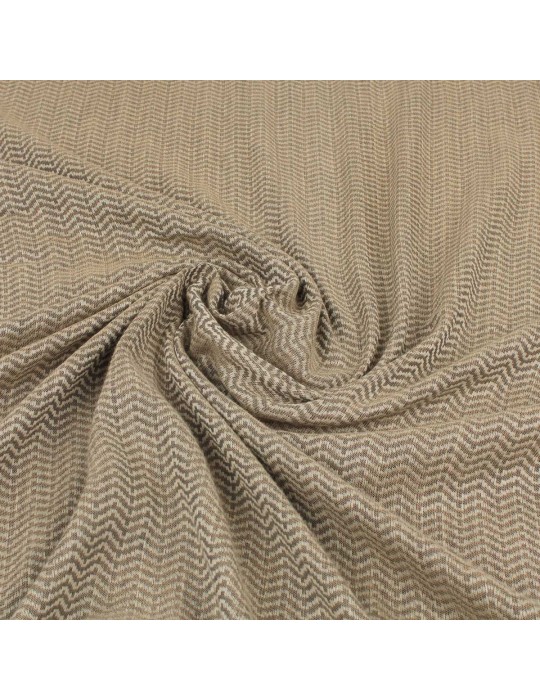 Tissu coton géométrique beige