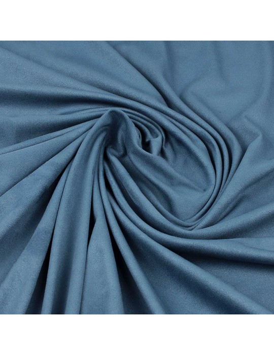 Tissu suédine uni indigo