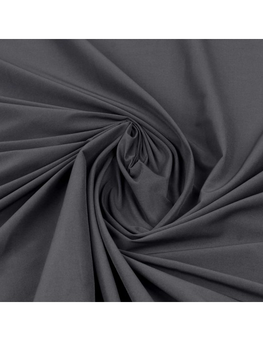 Tissu polyester uni anthracite