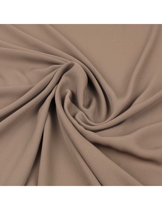 Tissu mousseline uni taupe