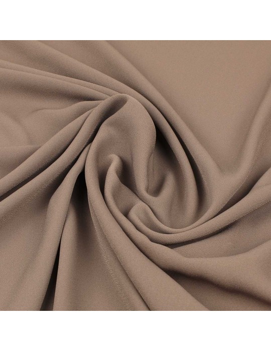 Tissu mousseline uni taupe