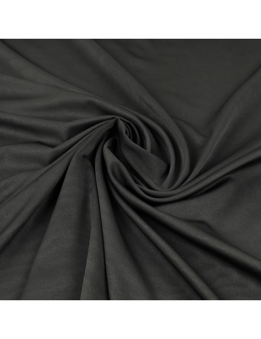 Tissu satin uni noir