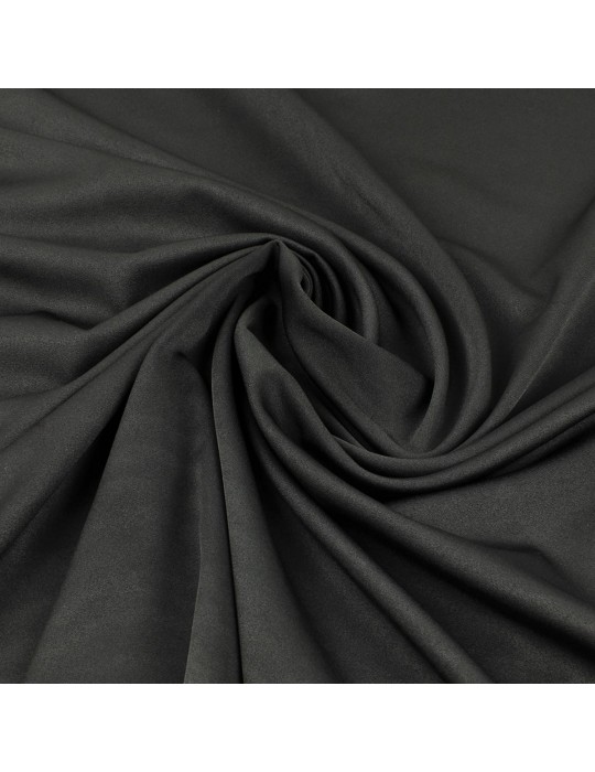 Tissu satin uni noir