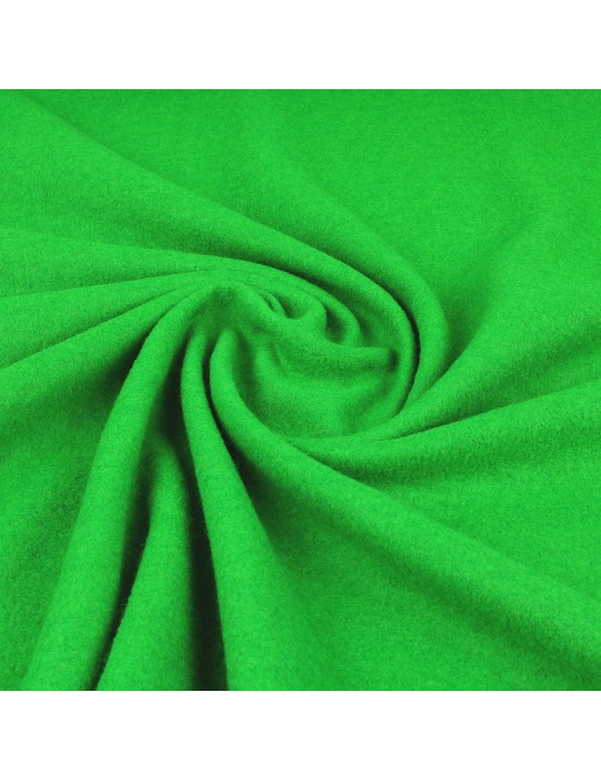 Tissu laine bouillie vert