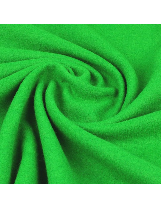 Tissu laine bouillie vert