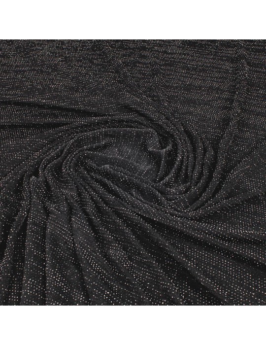 Tissu jersey noir/argent