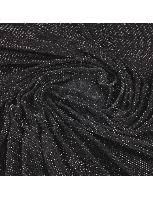 Tissu jersey noir/argent