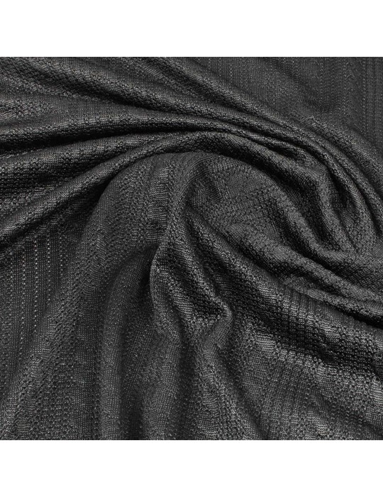 Tissu jersey torsades noir