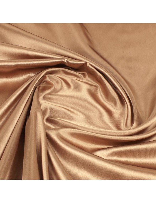 Tissu doublure satin marron