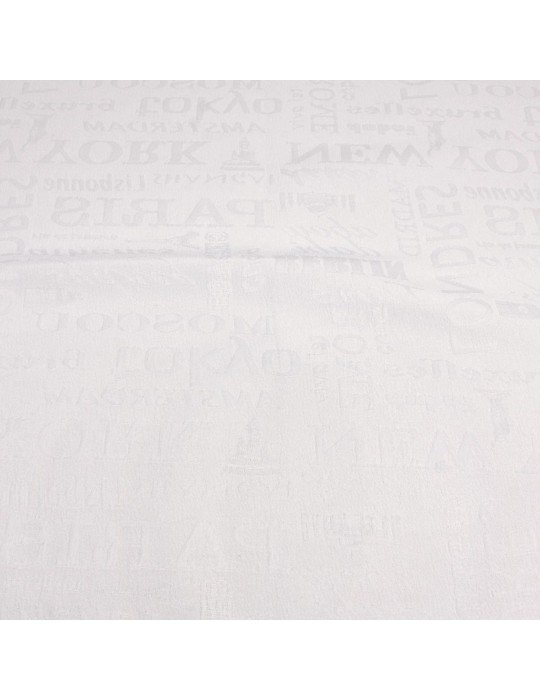 Coupon 100 % polyester blanc 50 x 137 cm