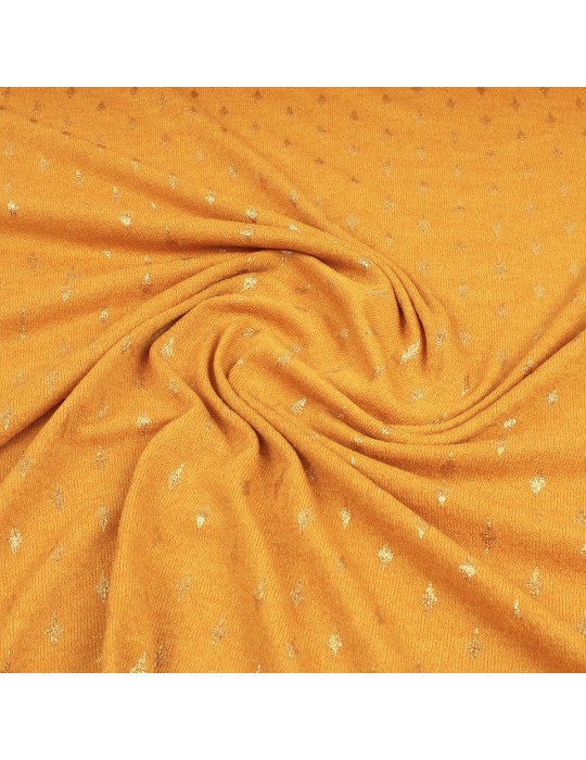 Tissu jersey foil ocre/or