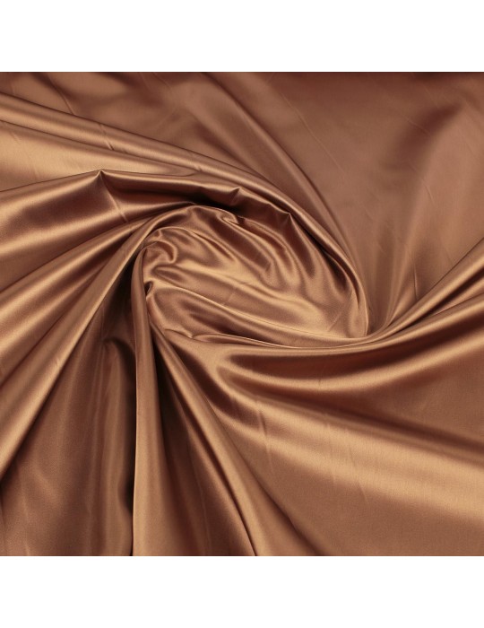 Tissu doublure satin camel