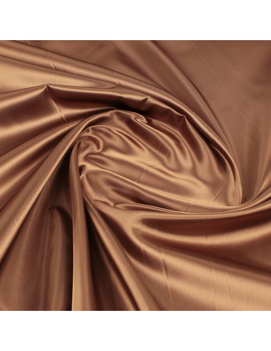 Tissu doublure satin camel