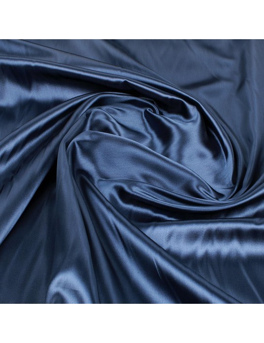 Tissu doublure satin bleu nuit