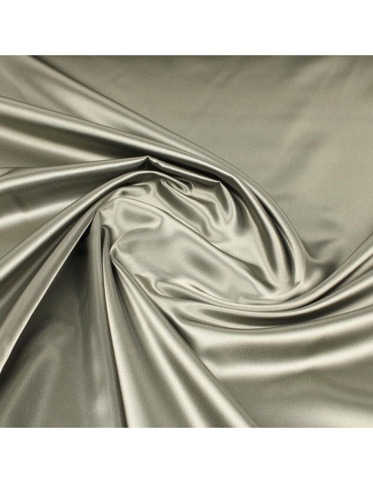 Tissu doublure satin gris acier