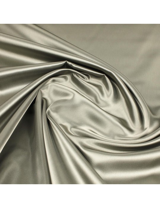 Tissu doublure satin gris acier