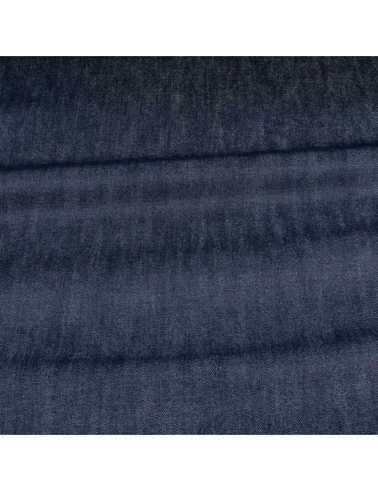 Tissu jean coton/polyester 140 cm bleu