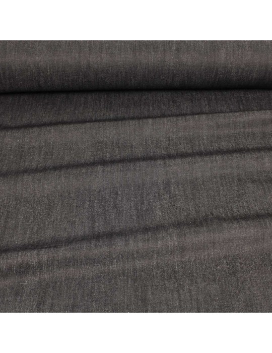 Tissu jean coton 150 cm noir clair