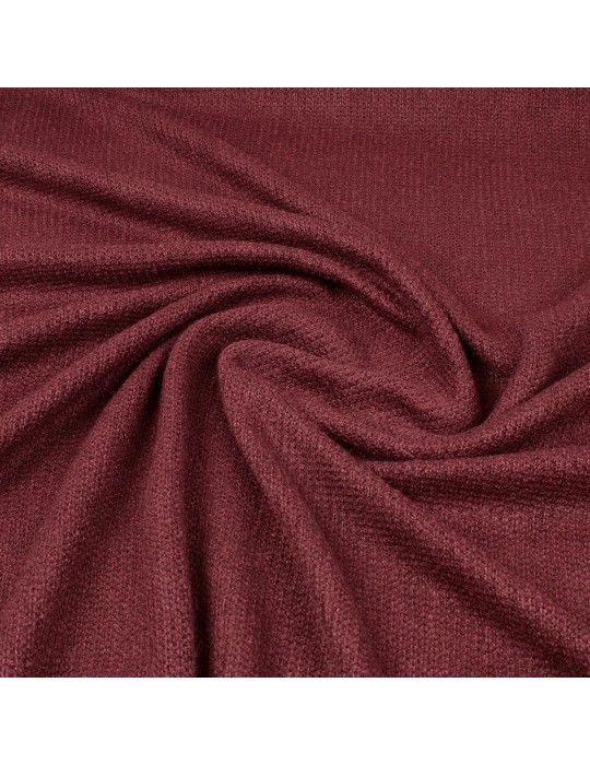 Tissu jersey maille tricoté bordeaux