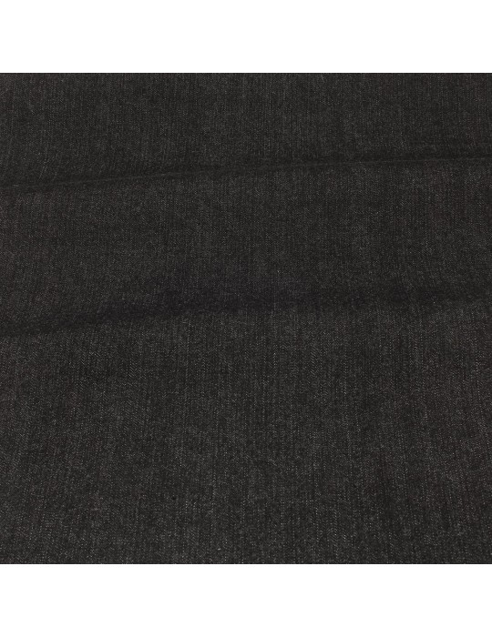 Tissu jean coton/polyester/élasthanne 150 cm noir