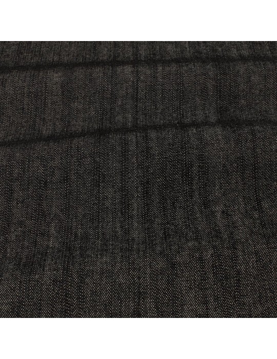 Tissu jean coton 145 cm noir clair