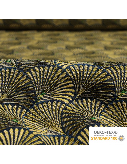 Tissu jacquard shell Oeko-tex doré