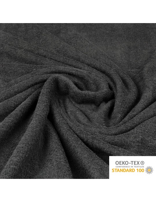 Tissu éponge bambou Oeko-tex anthracite