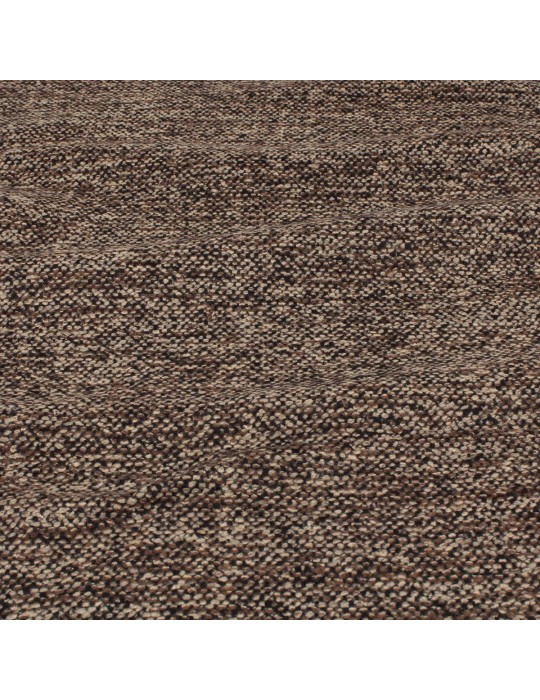 Coupon aspect laine chiné beige/marron 150 x 145 cm