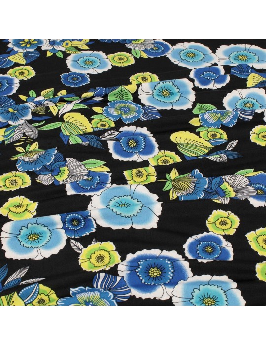 Coupon jersey imprimé fleurs 300 x 145 cm