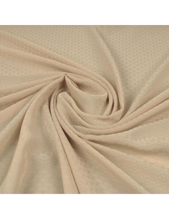 Tissu polyester géométrique beige