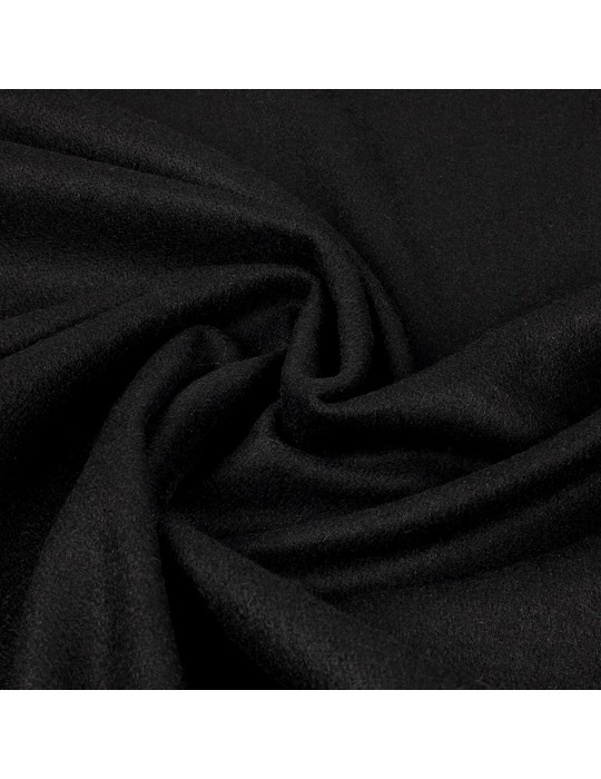 Tissu lainage uni noir