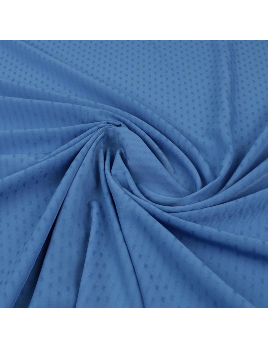 Tissu polyester géométrique bleu