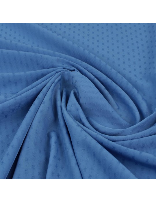 Tissu polyester géométrique bleu