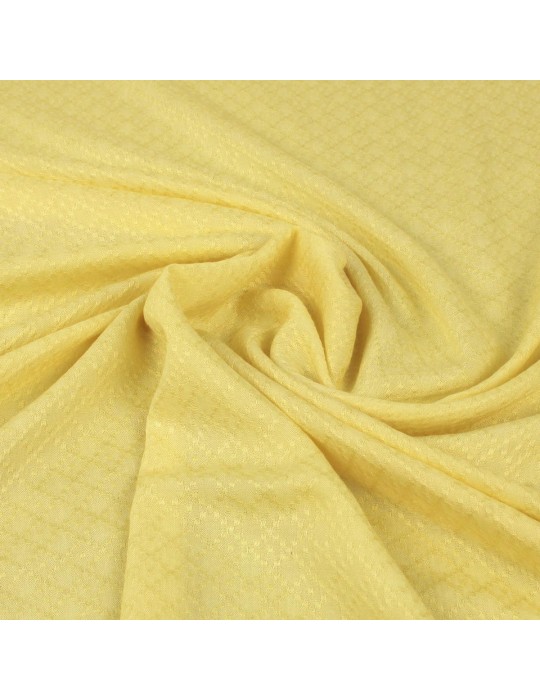 Tissu viscose uni jaune