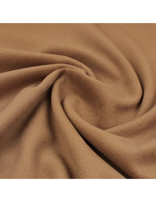 Tissu molleton uni camel