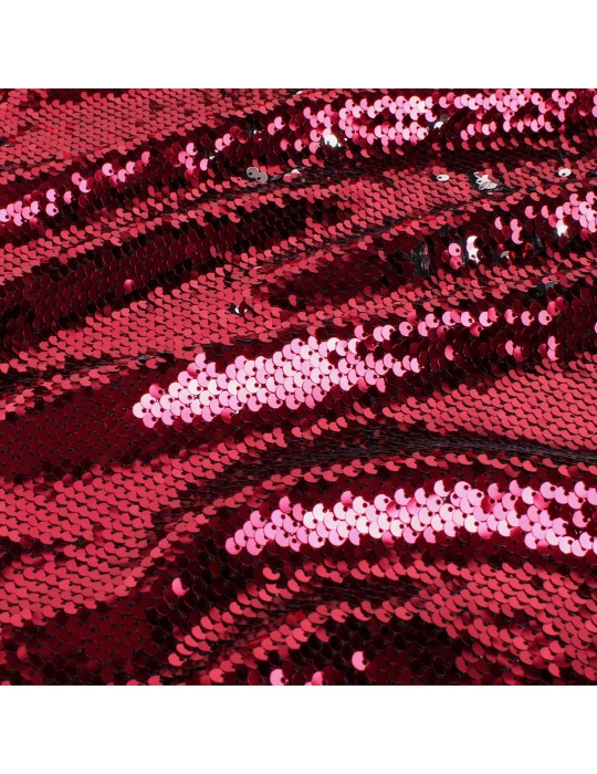 Tissu paillette sequin rouge