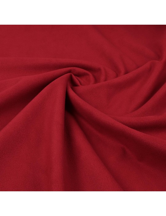 Tissu softshell déperlant/polaire rouge